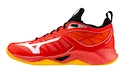 Herren Hallenschuhe Mizuno  WAVE DIMENSION Radiant Red/White/Carrot Curl  EUR 39