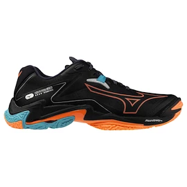 Herren Hallenschuhe Mizuno Wave Lightning Z8 Black/Neon Flame