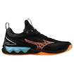 Herren Hallenschuhe Mizuno  Wave LUMINOUS 3 Black/Neon Flame