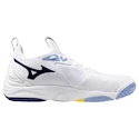 Herren Hallenschuhe Mizuno  Wave MOMENTUM 3 White/Bellwether Blue