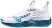 Herren Hallenschuhe Mizuno  WAVE MOMENTUM 3 White/Sailor Blue/Silver  EUR 46