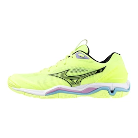 Herren Hallenschuhe Mizuno Wave Stealth 6 Neo Lime/Black/Splish Splash