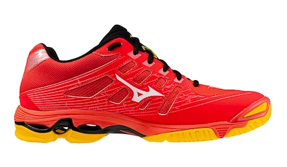 Herren Hallenschuhe Mizuno  WAVE VOLTAGE Radiant Red/White/Carrot Curl  EUR 51