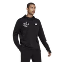 Herren Hoodie adidas  Signature Running Black XL