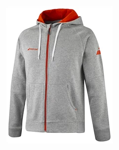 Herren Hoodie Babolat  Exercise Hood Jacket Men High Rise Hthr M