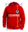 Herren Hoodie Czech Virus  Unisex Red