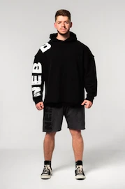 Herren Hoodie Nebbia Oversized Pullover Hoodie NO BS Black