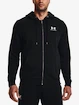 Herren Hoodie Under Armour  Essential Fleece FZ Hood-BLK XXL