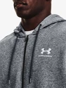 Herren Hoodie Under Armour  Essential Fleece FZ Hood-GRY