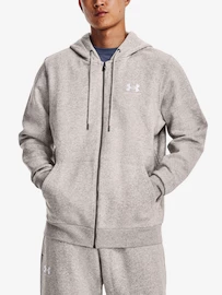 Herren Hoodie Under Armour Essential Fleece FZ Hood-GRY