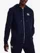 Herren Hoodie Under Armour  Essential Fleece FZ Hood-NVY