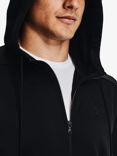 Herren Hoodie Under Armour  Fleece FZ Hoodie-BLK