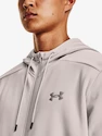 Herren Hoodie Under Armour  Fleece FZ Hoodie-GRY