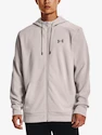 Herren Hoodie Under Armour  Fleece FZ Hoodie-GRY