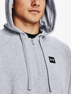 Herren Hoodie Under Armour  Rival Fleece 1/2 Zip HD-GRY L