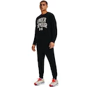 Herren Hoodie Under Armour  RIVAL TERRY CREW-BLK