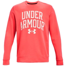 Herren Hoodie Under Armour RIVAL TERRY CREW-RED