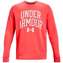 Herren Hoodie Under Armour  RIVAL TERRY CREW-RED M