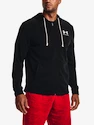 Herren Hoodie Under Armour  Rival Terry LC FZ-BLK