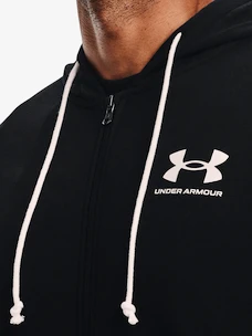 Herren Hoodie Under Armour  Rival Terry LC FZ-BLK