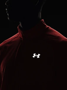 Herren Hoodie Under Armour  STREAKER HALF ZIP-RED L