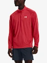 Herren Hoodie Under Armour  STREAKER HALF ZIP-RED L