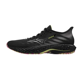 Herren Laufschuhe Mizuno Wave Rider 28 Black / Silver / Sunny Lime