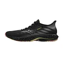 Herren Laufschuhe Mizuno  Wave Rider 28 Black / Silver / Sunny Lime  UK 6