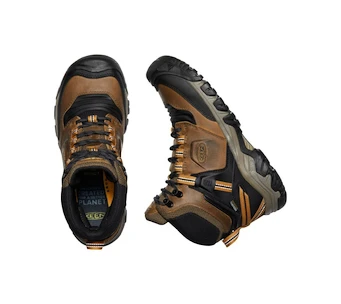 Herren-Outdoorschuhe Keen Ridge Flex Mid Wp Bison/Golden Brown