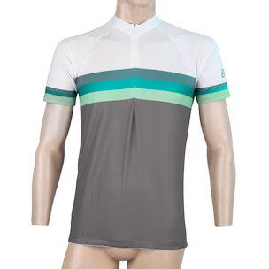 Herren Radtrikot Sensor  Cyklo Summer Stripe Grey/Green