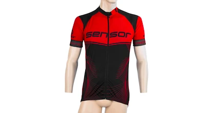 Herren Radtrikot Sensor  Cyklo Team Up Black/Red S