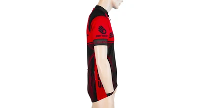 Herren Radtrikot Sensor  Cyklo Team Up Black/Red S