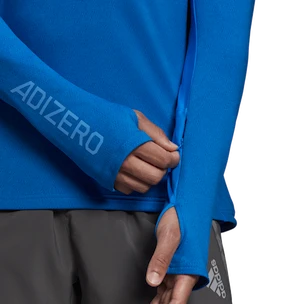 Herren T-Shirt adidas  Adizero 1/2 Zip Blue Rush