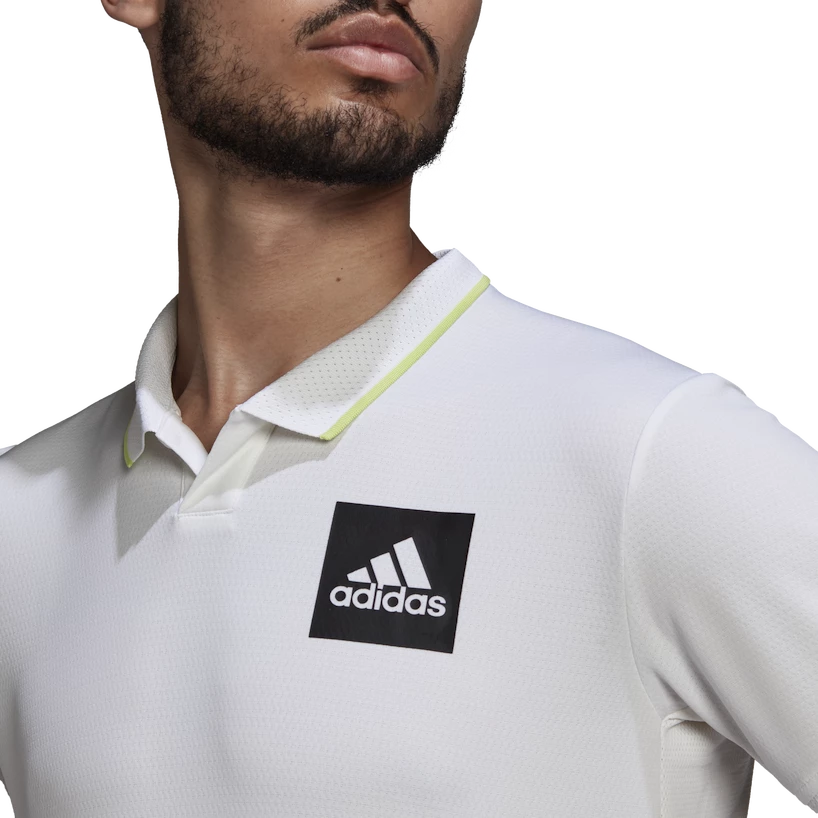 Herren T Shirt adidas Paris Freelift Polo White