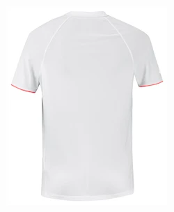 Herren T-Shirt Babolat  Strike Crew Neck Tee Men White/Strike Red M