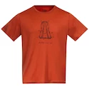 Herren T-Shirt Bergans  Graphic Wool Brick XL