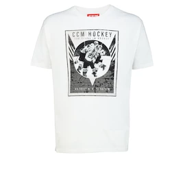 Herren T-Shirt CCM NOSTALGIA POSTER S/S TEE SR White