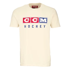 Herren T-Shirt CCM Vintage Fall SS Tee Unbleached