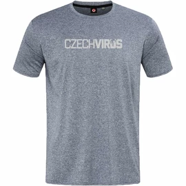 Herren T-Shirt Czech Virus Pánské sportovní tričko Recycled šedé