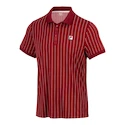 Herren T-Shirt Fila  Polo Stripes Björn Cabernet/White Alyssum