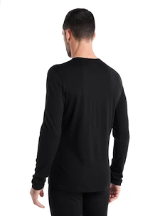 Herren T-Shirt Icebreaker  200 Oasis LS Crewe Black