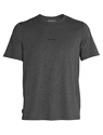 Herren T-Shirt Icebreaker  M Central SS Tee GRITSTONE HTHR