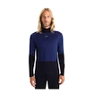 Herren T-Shirt Icebreaker Merino 200 Oasis Sonebula LS High Neck Mid Navy/Royal Navy/Snow/Cb