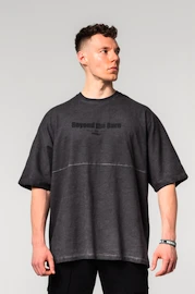 Herren T-Shirt Nebbia Washed-off Oversized Heavyweight Cotton T-shirt NO SHORTCUTS Black