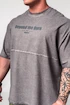 Herren T-Shirt Nebbia  Washed-off Oversized Heavyweight Cotton T-shirt NO SHORTCUTS Light Grey