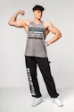 Herren T-Shirt Nebbia  Washed-off Oversized Stringer MAX OUT Light Grey