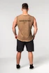 Herren T-Shirt Nebbia  Washed-off Tank Top BEASTIN' Light Brown