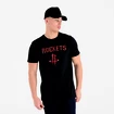 Herren T-Shirt New Era  NBA Houston Rockets Black