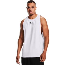 Herren T-Shirt Under Armour BASELINE COTTON TANK White