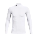 Herren T-Shirt Under Armour  ColdGear Armour Comp Mock White